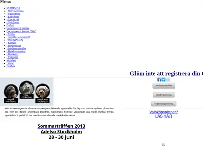 Cockerpootidningen startsida 2013