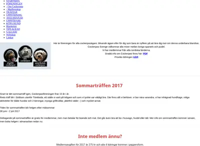 Cockerpootidningen startsida 2017