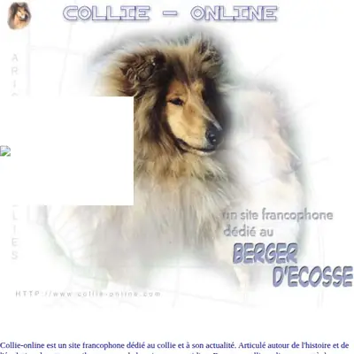 collieonline.se startsida 2001