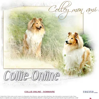 collieonline.se startsida 2009