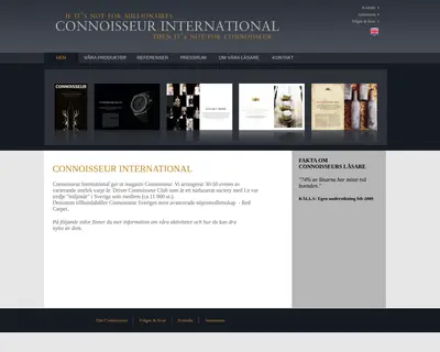 Connoisseur startsida 2011
