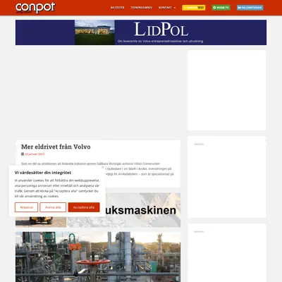 Conpot startsida 2023