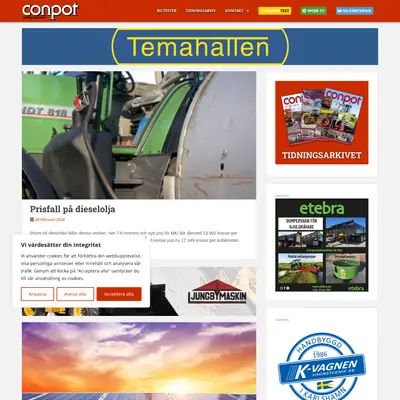 Conpot startsida 2024