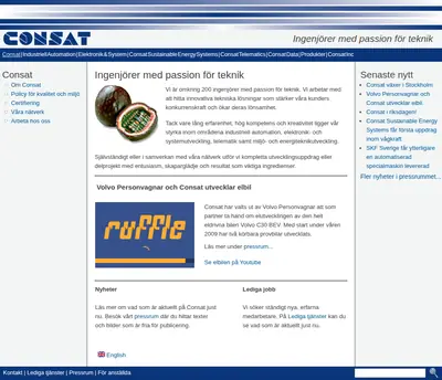 www.consat.se startsida 2010