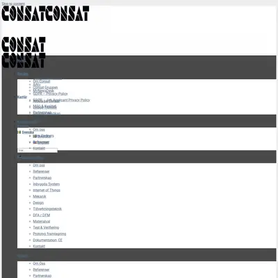 www.consat.se startsida 2020