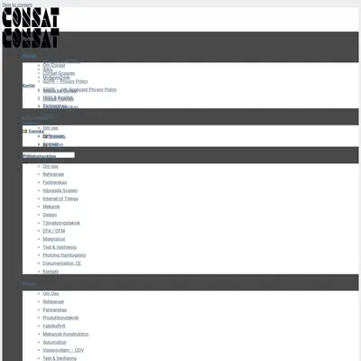 www.consat.se startsida 2021