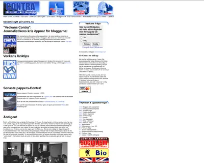 Contra startsida 2007