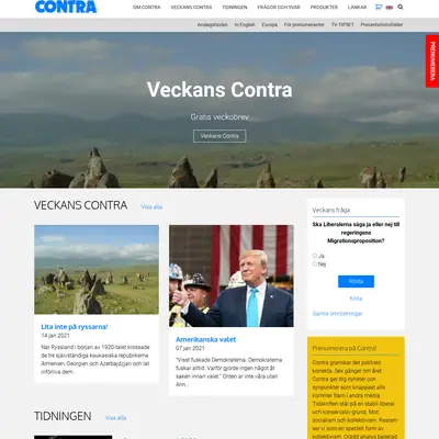Contra startsida 2021