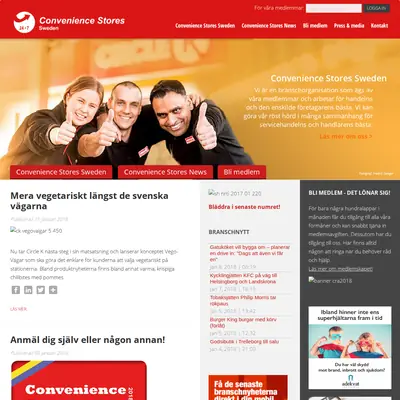 Convenience Stores News startsida 2018