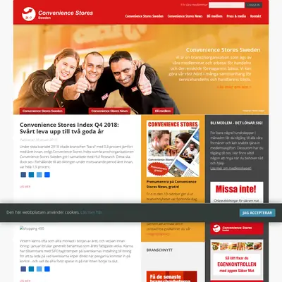 Convenience Stores News startsida 2019