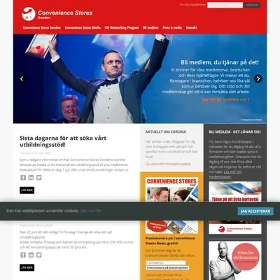 Convenience Stores News startsida 2020