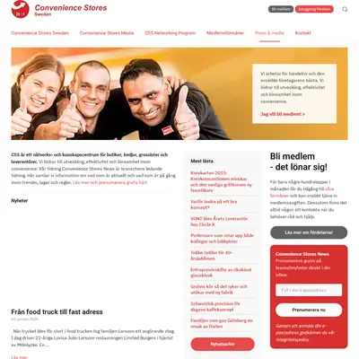Convenience Stores News startsida 2026
