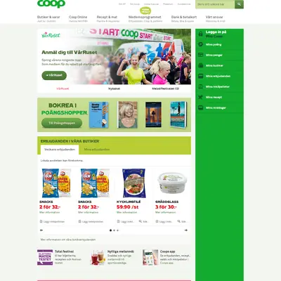 Coop Mersmak startsida 2015