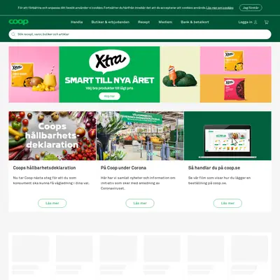 Coop Mersmak startsida 2021