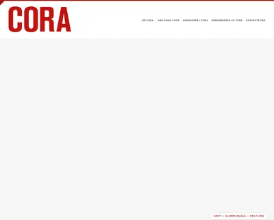 CORA startsida 2014