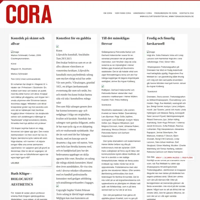 CORA startsida 2015