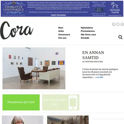 CORA startsida 2017