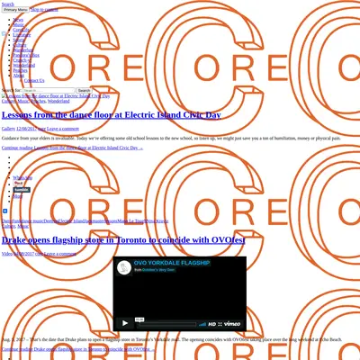CORE MAGAZINE startsida 2017