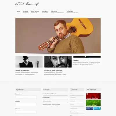 Cornelis Bladet startsida 2012