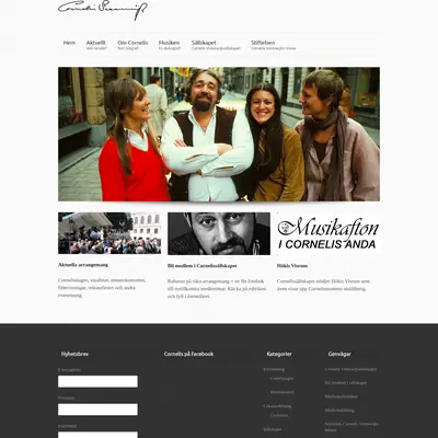 Cornelis Bladet startsida 2019