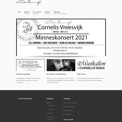 Cornelis Bladet startsida 2022