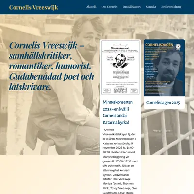 Cornelis Bladet startsida 2026