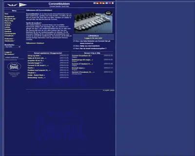 Coronet News startsida 2003