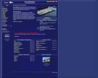 Coronet News startsida 2004