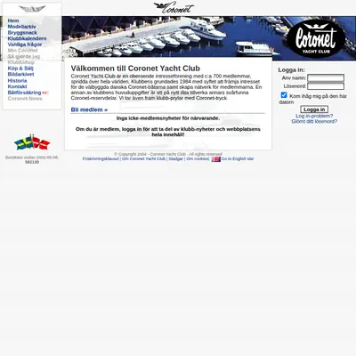 Coronet News startsida 2007