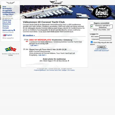 Coronet News startsida 2008