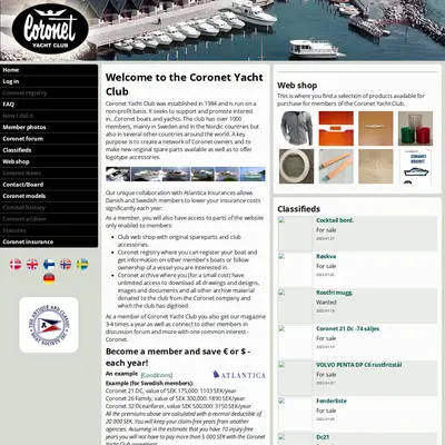 Coronet News startsida 2022
