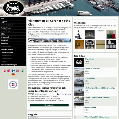Coronet News startsida 2023