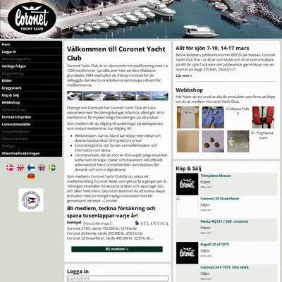 Coronet News startsida 2024