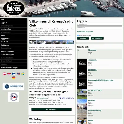 Coronet News startsida 2025