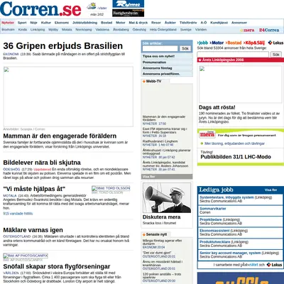 corren.se startsida 2009
