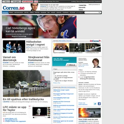 corren.se startsida 2013
