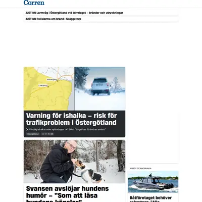 corren.se startsida 2026