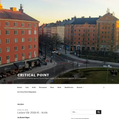 criticalpoint.se startsida 2018