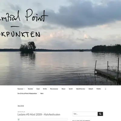 criticalpoint.se startsida 2023