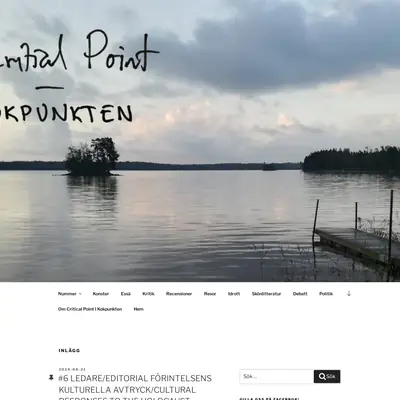 criticalpoint.se startsida 2025
