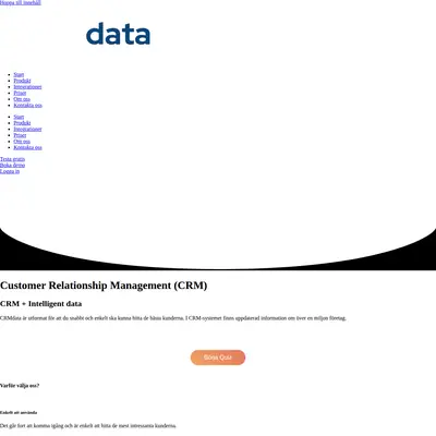 crmdata.se startsida 2025