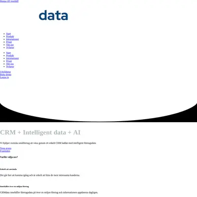 crmdata.se startsida 2026