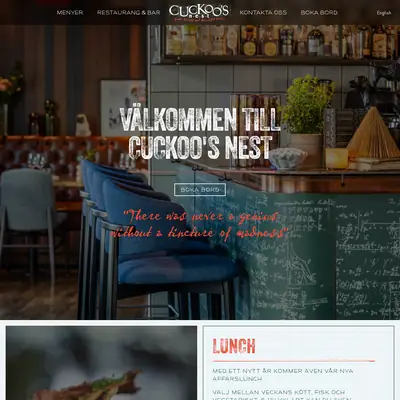 cuckoosnest.se startsida 2025