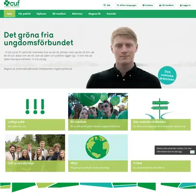 Bladet - Grön Ungdoms Tidsskrift startsida 2017