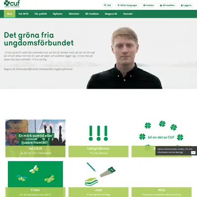Bladet - Grön Ungdoms Tidsskrift startsida 2018