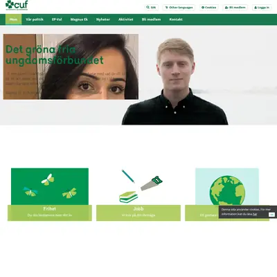 Bladet - Grön Ungdoms Tidsskrift startsida 2019