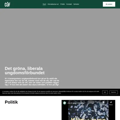 Bladet - Grön Ungdoms Tidsskrift startsida 2022