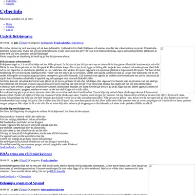 CyberInfo Sverige www.cyberinfo.se startsida 2008