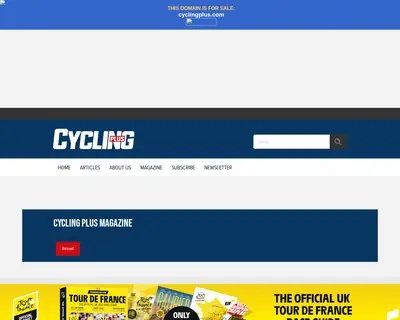 Cycling Plus startsida 2004