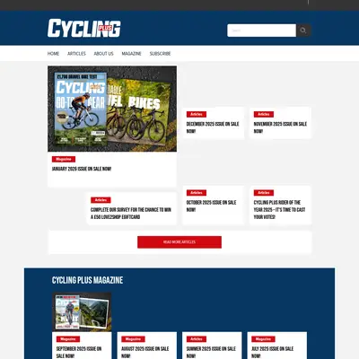 Cycling Plus startsida 2026